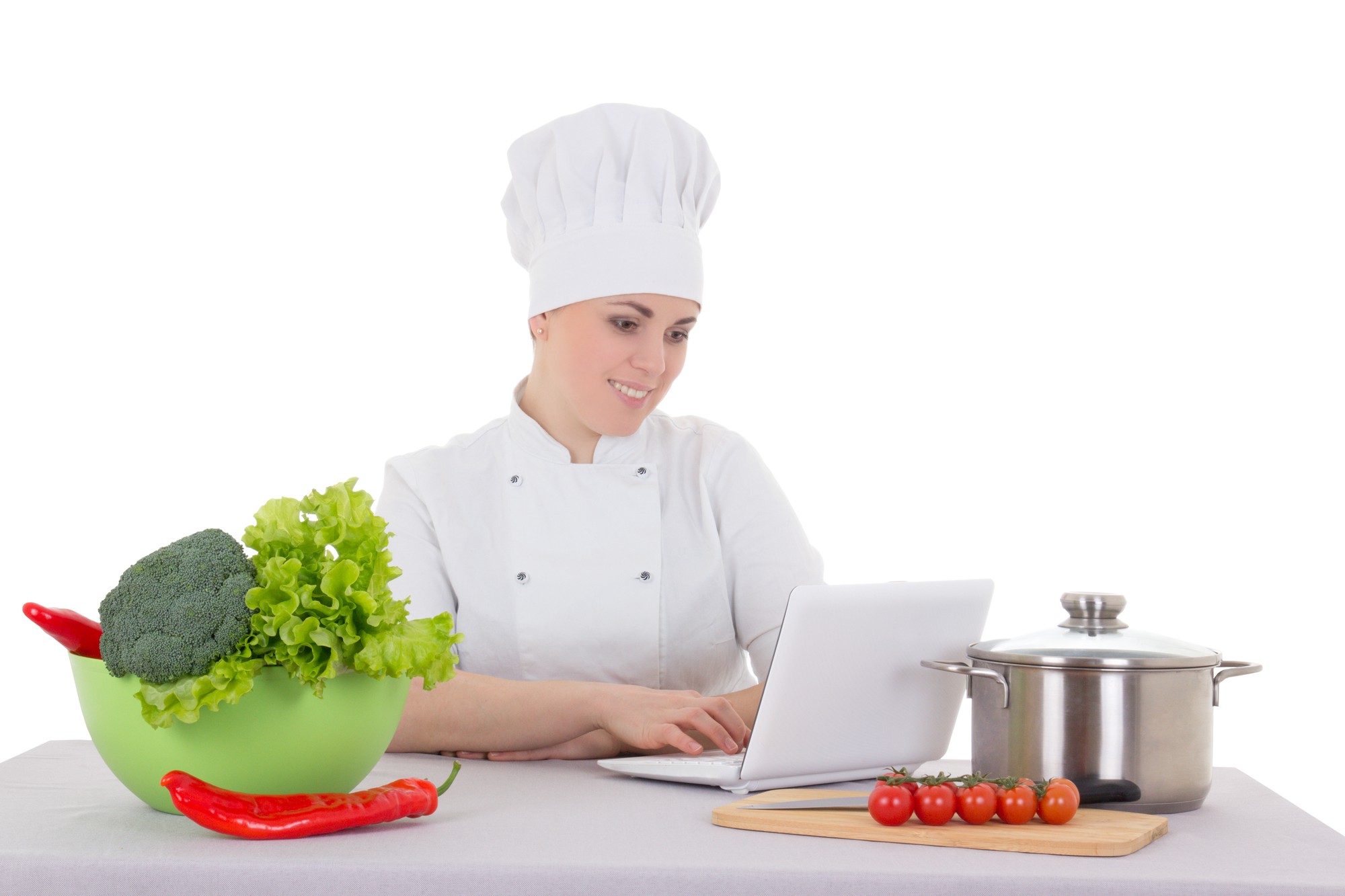 Chef preparing a quick meal in a home kitchen