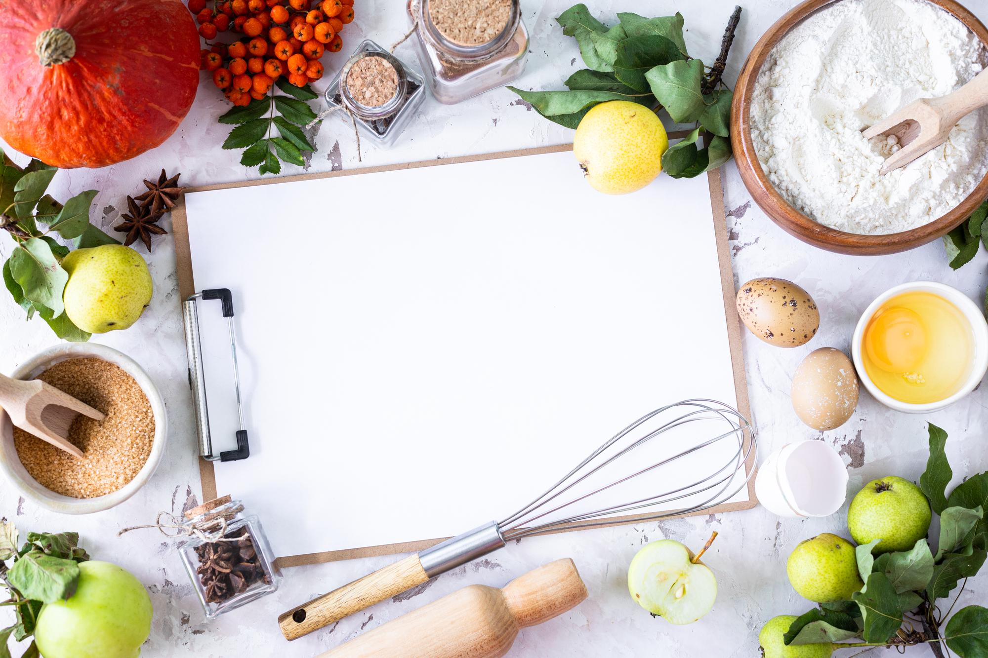 Sample course materials and quick recipe cards